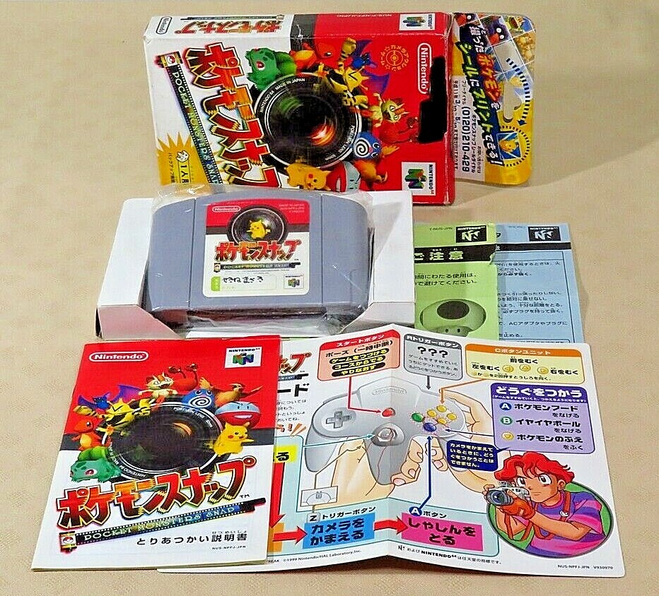 Pokemon snap Nintendo 64 N64 tested box Authentic cartridge game Japan JP