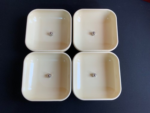 4 Vintage Swan Retro Cream Kitchen Canisters, Tins, storage pots - Picture 7 of 11