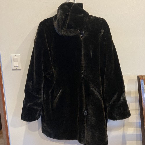 Princess Garment Limited Furrocious Reversible Faux Fur Coat Vintage Medium