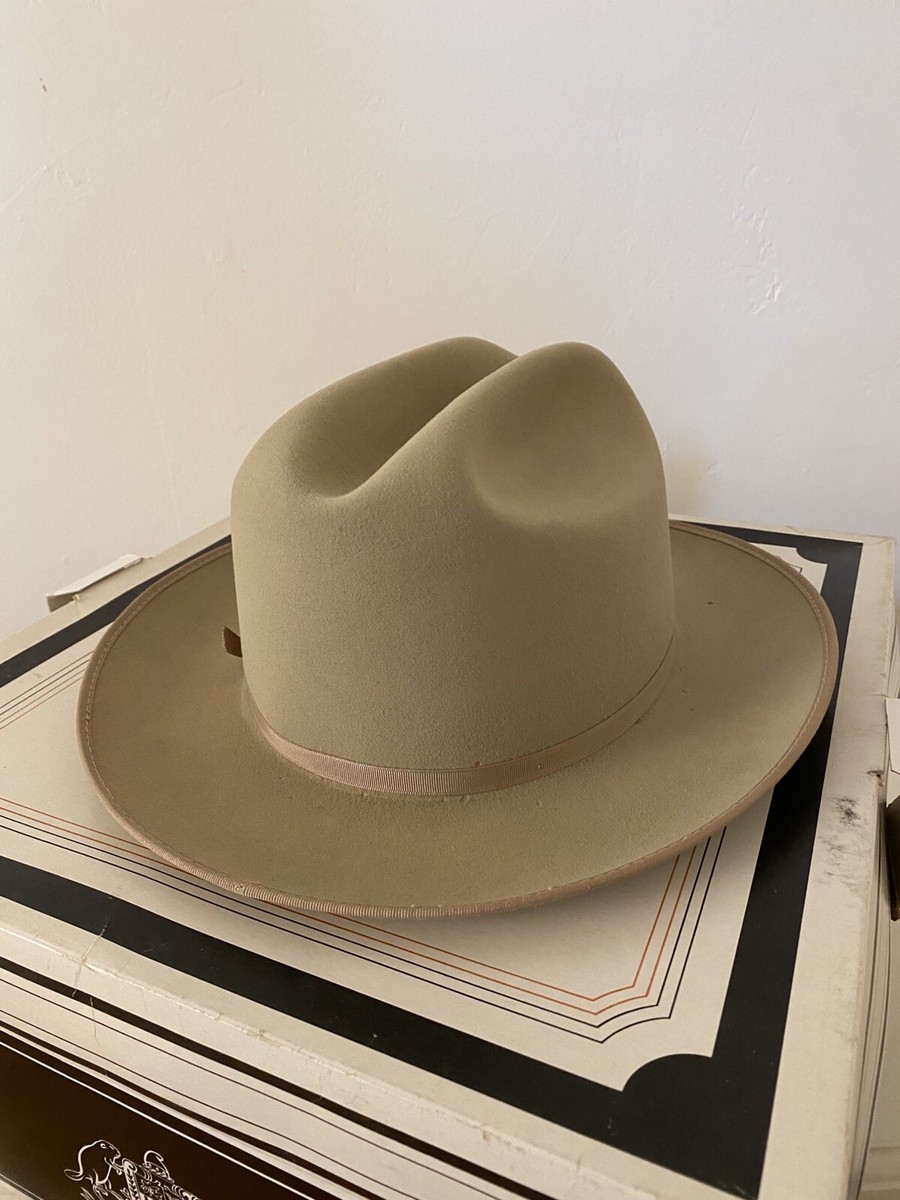 帽子 vintage STETSON OPEN ROAD 3XBEAVER 7 1/4 VTG Stetson 3x Beaver Silver Belly Open Road Rancher Cowboy