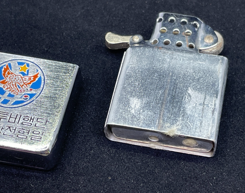 Two Vintage Military Lighters 1966 Korea Air Force Brigadier General & NCO Club - Picture 9 of 16