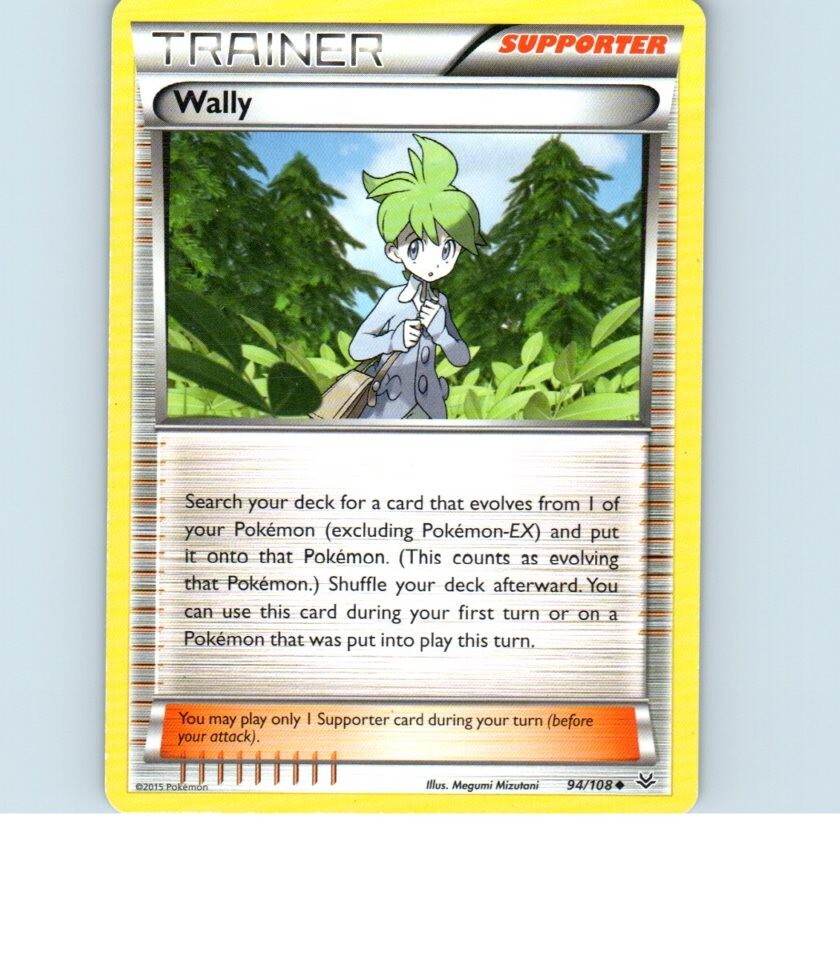 2015 Trainer Wally 94/108 Pokemon Card
