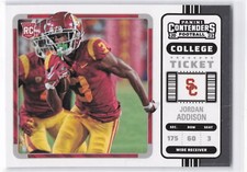 2023 Panini Chronicles Draft Picks #14 Jordan Addison Contenders College Ticket