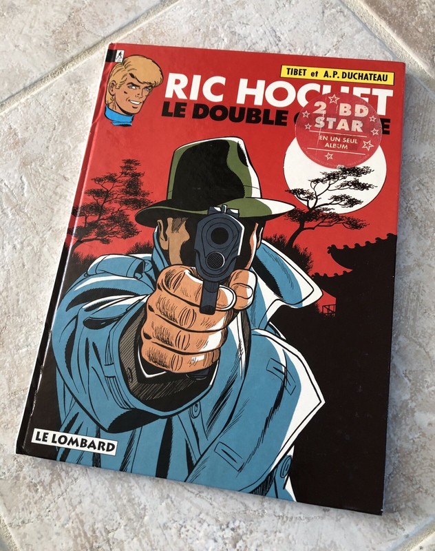 Ric Hochet Le Double Qui Tue + Victor Sackville French Hardcover Comic Book 1995