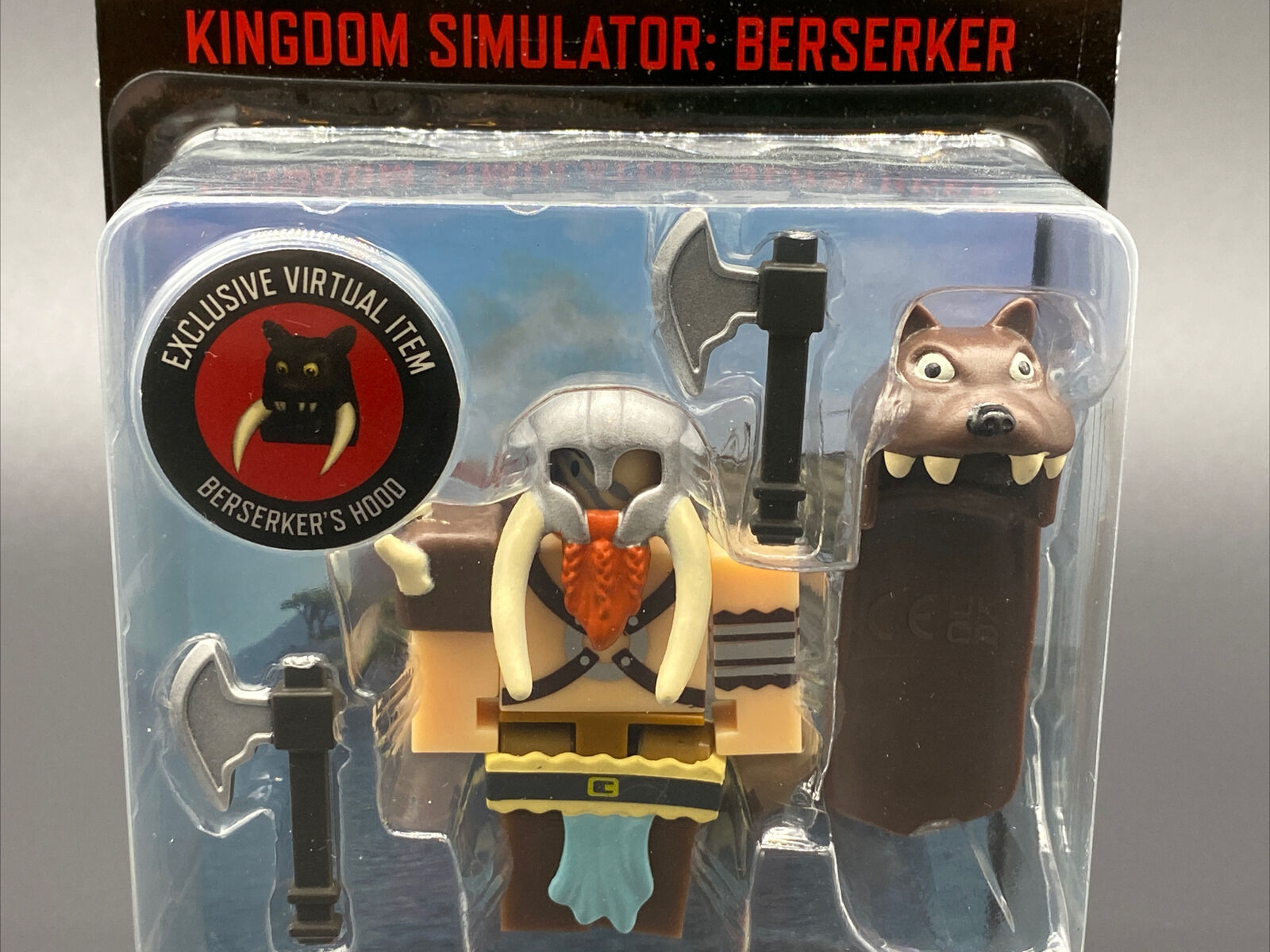 New Roblox Kingdom Simulator Berserk Figure - With Exclusive Virtual Item,  New