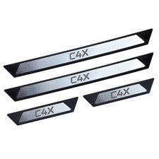 Einstiegsleisten Schutz für Citoren C4X 2022-2025, 4tlg Edelstahl Türschweller