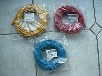 1 x NETZWERKKABEL Patchkabel ECOLAN 2x RJ45 Cat.5E, 10 Meter BLAU K5459.10