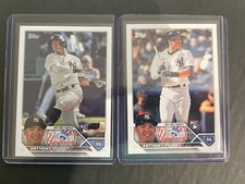 2023 Topps Anthony Volpe Image Variation SP Rookie Card Plus Base Card