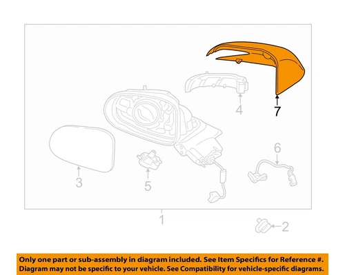 HYUNDAI OEM 19-20 Santa Fe Outside Mirrors-Mirror Cover Right 87626S1000