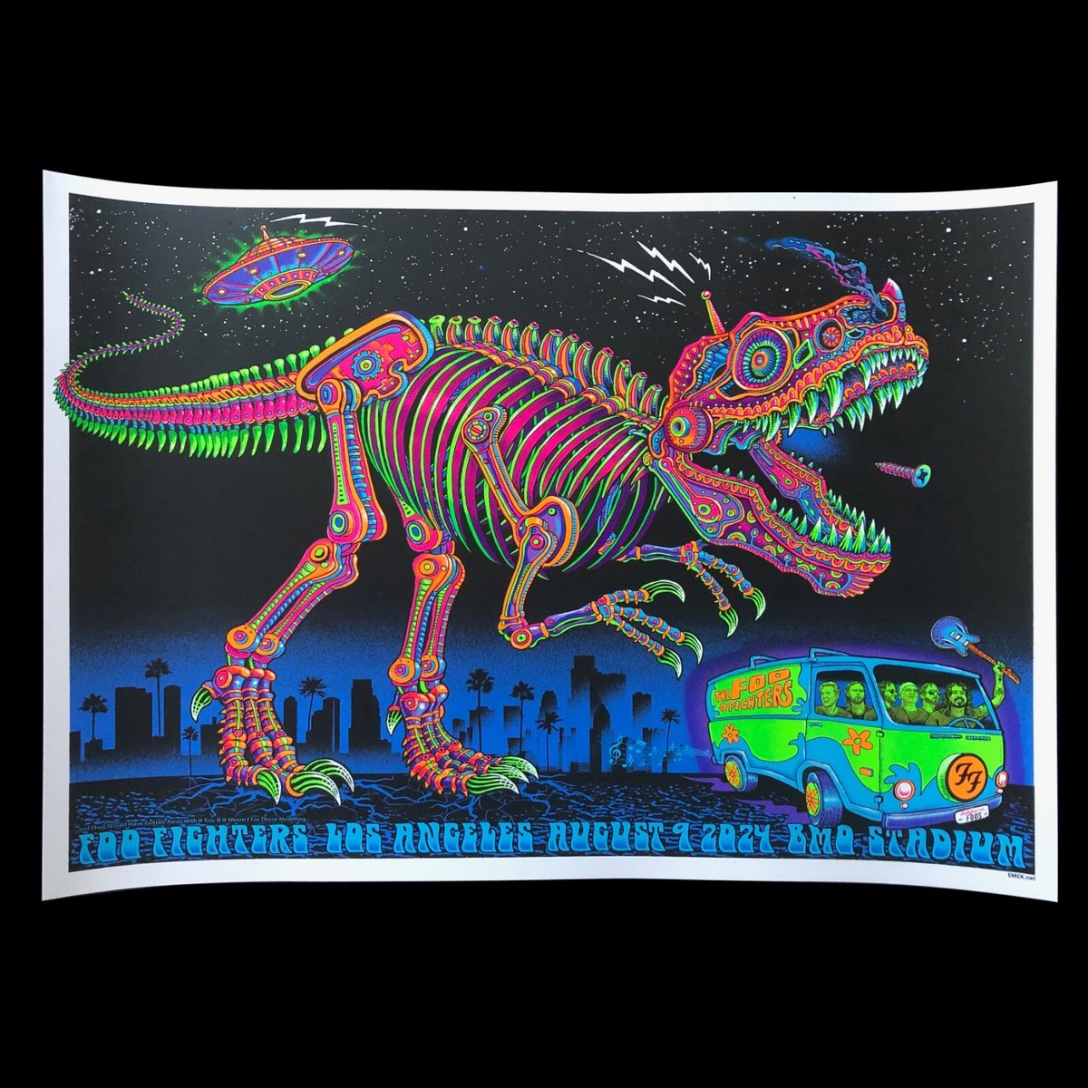 FOO FIGHTERS Poster by EMEK - BMO, Los Angeles - 8/9/24