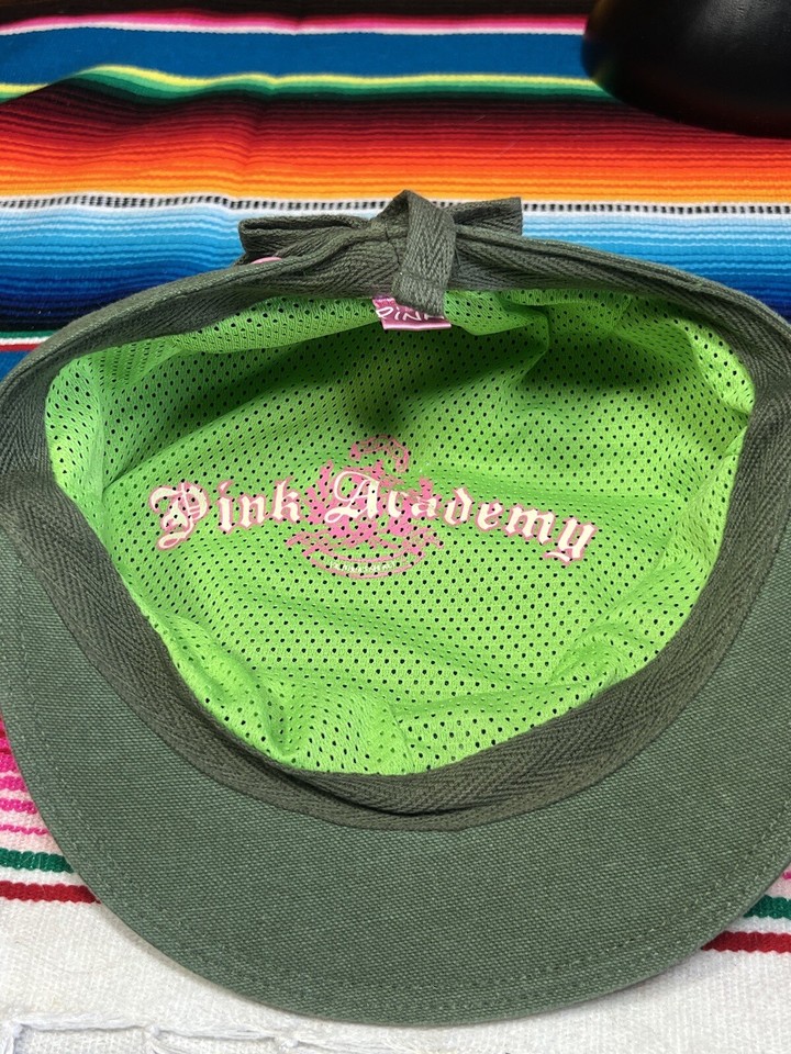 Retro PINK Green Colored Pink Royalty Themed Adjustable Hat One Size eBay