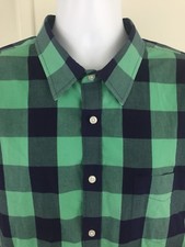 UNTUCKit Green Navy Blue Plaid Button Front Shirt - Size 3xL XXXL EUC