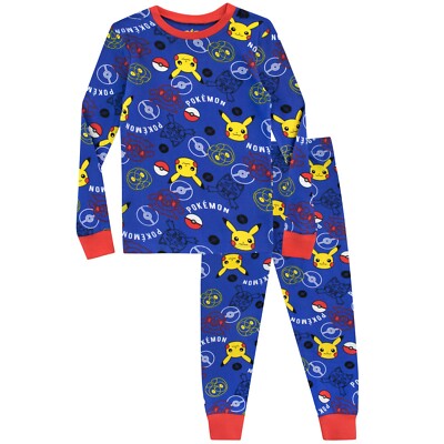 Kids Pokemon Pyjamas Pokemon Pikachu Pyjama Set Pikachu PJs UK