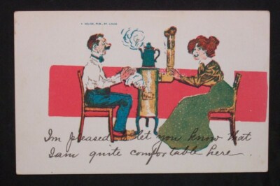 1905 Adolph Selige Pub Woman Quite Comfortable Here Postcard