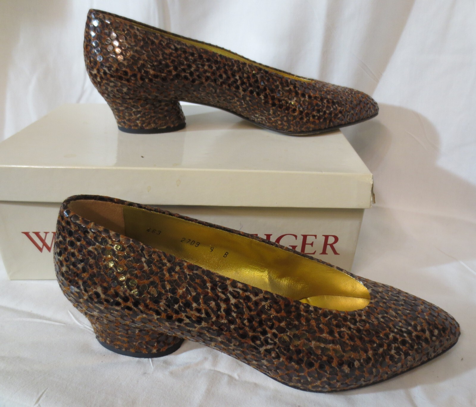 Walter Steiger Leather Leopard pattern Snake Skin… - image 2