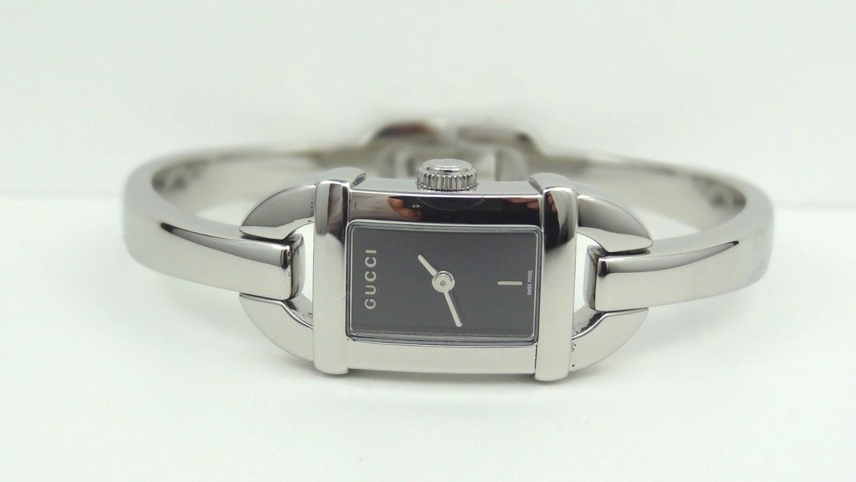 　OLDGUCCI　6800L　レディース Gucci 6800L Bamboo Motif Bracelet Watch Silver Dial Ladies Quartz