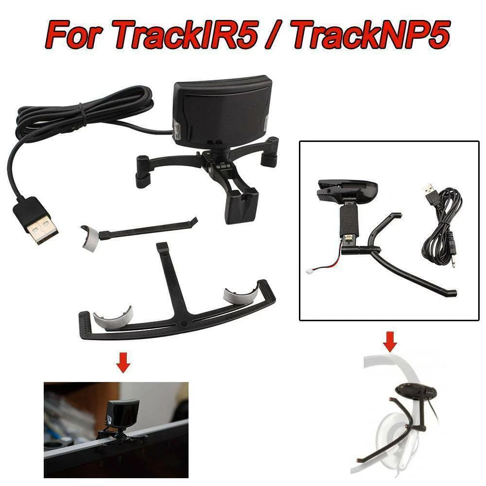 Wireless IR Head Tracker TrackIR 5 Trackir5 PC Flight Race Simulator Gaming