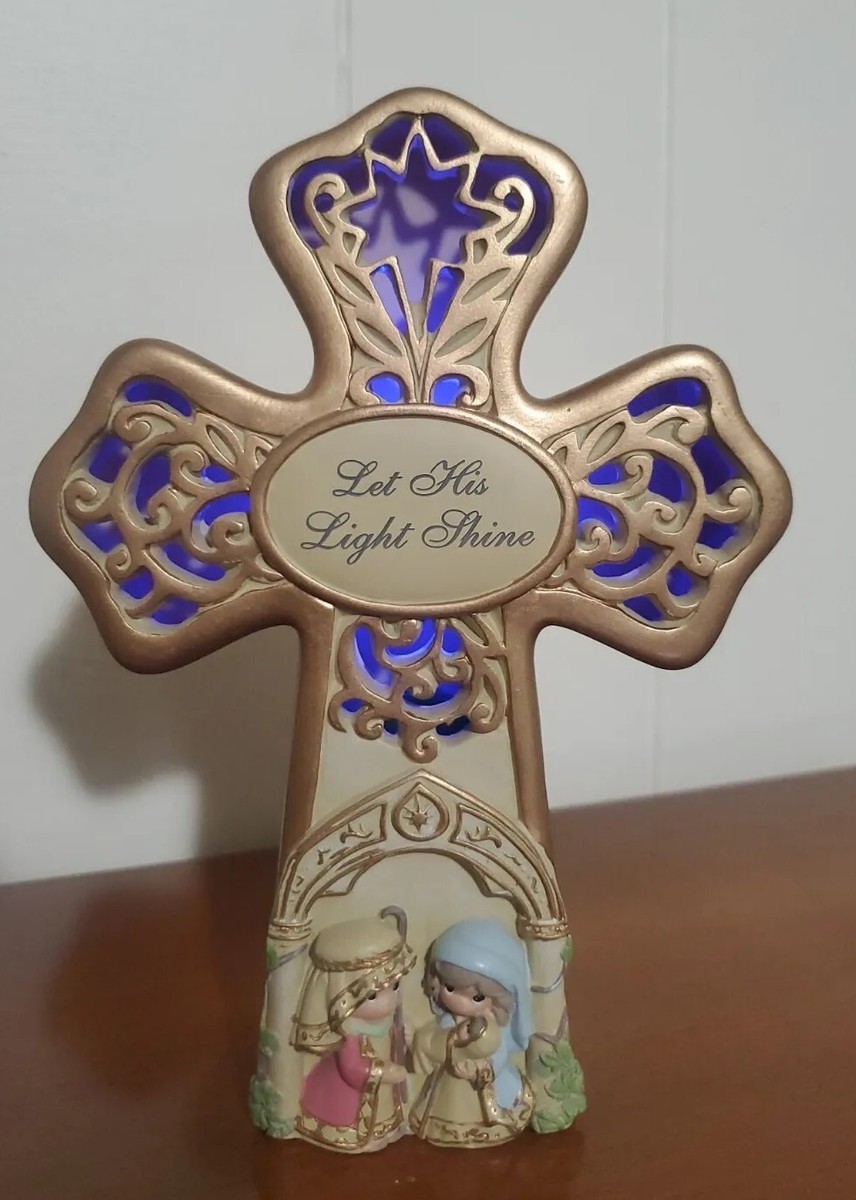 Precious Moments Let His LIGHT shine LED musical cross