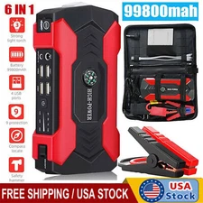 Car Jump Starter 99800mAh Booster Jumper Box Power Bank Battery Charger Portable