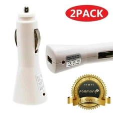 2x Fosmon Car Charger USB Adapter for Samsung Apple LG HTC Motorola Sony & More!