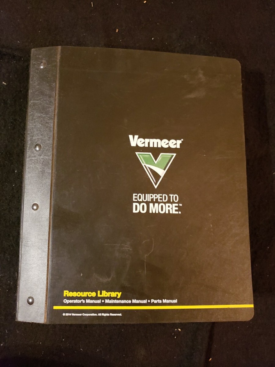 【美品商品】CE owner's manual Vermeer BC1500 Brush Chipper Operators, Maintenance & Parts Manual