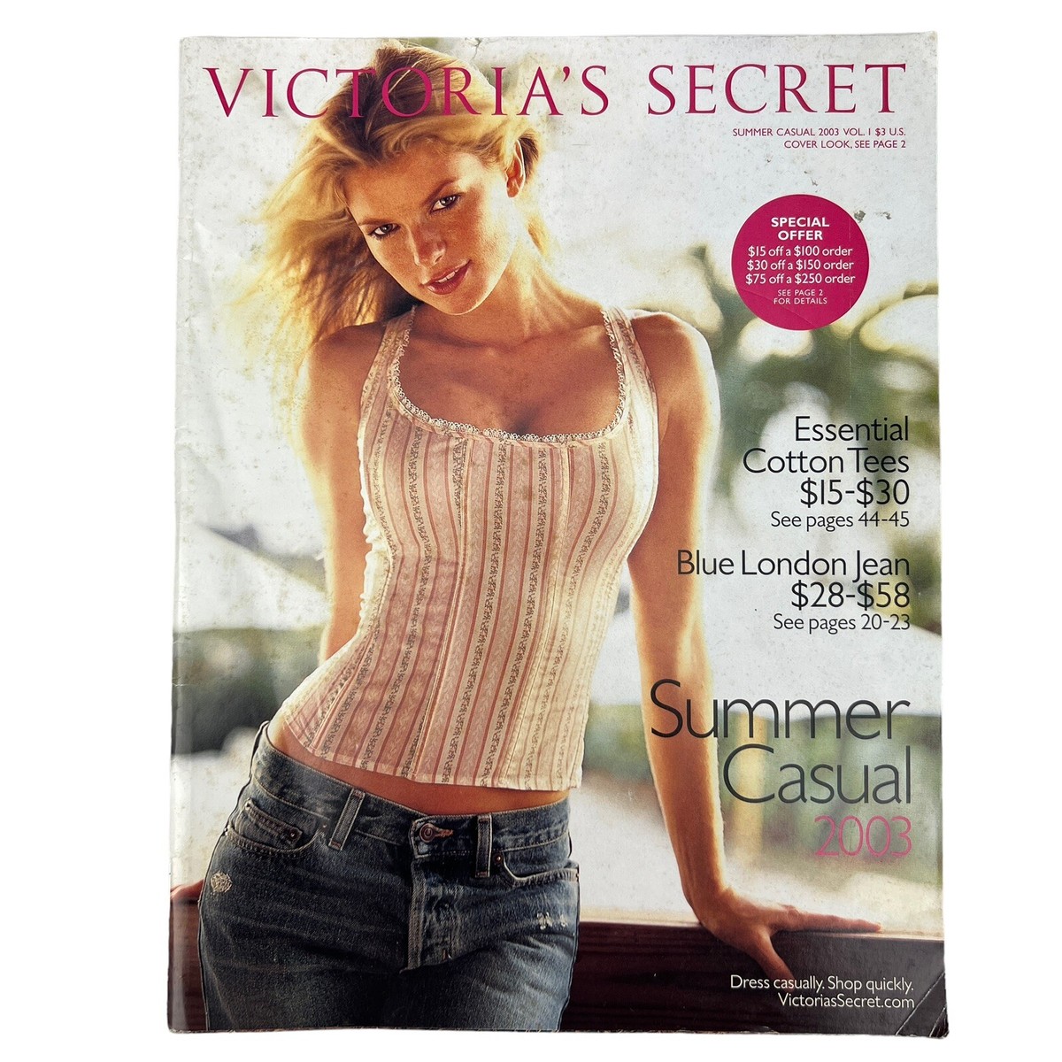 2003 VICTORIA'S SECRET Summer Casual CATALOG Vol Marisa Miller