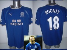 Everton ROONEY Jersey football Soccer Kejian Adult XL England Vintage 03 Top