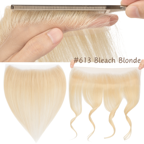 Full Lace Hairpiece 100% Human Hair Hairline Hair Toupee Bang Patch Topper Women - Picture 33 of 33