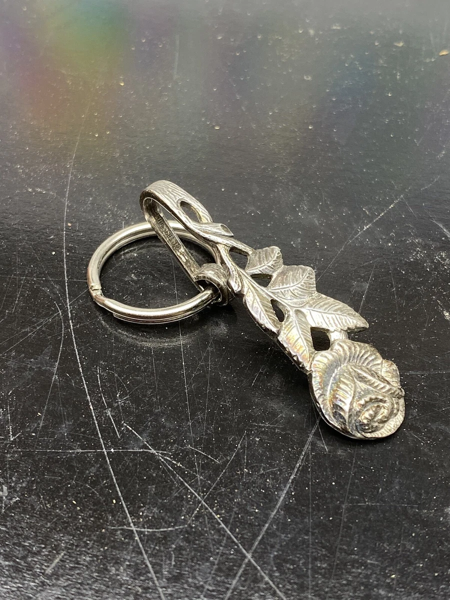 Purse Hook Vintage Antique Silverplate Keychain Key Ring Holder