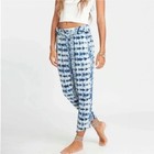 billabong turn away beach pants in blue and white tie dye Size M Style #J302BTUR — photo 1