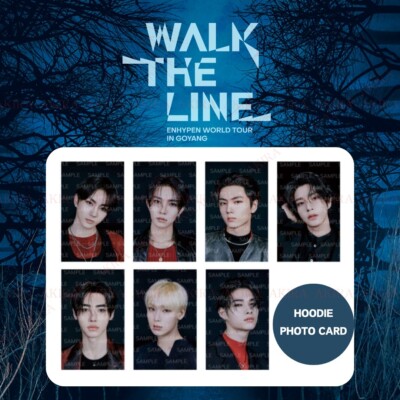 ENHYPEN WORLD TOUR WALK THE LINE IN GOYANG HOODIE PHOTO CARD