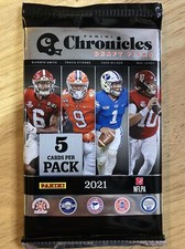 (1) Pack Chronicles  Draft Picks 2021 Blaster Panini Trevor Lawrence? Rookies🔥