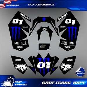 Kit Graphique Personnalisable Pour Suzuki LTR 450 (2006-2014) - Autocollants Vinyl - Fabrication USA