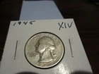1945 - USA Silver quarter - American 25 cent