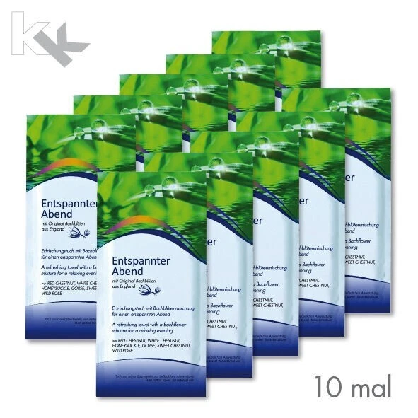 COOLIKE 10 x Aromatücher aus Baumwolle"Entspannter Abend"