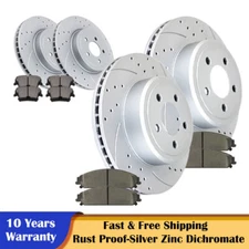 Fit 5.7L Dodge Charger Magnum Chrysler 300 Front Rear Rotors and Brake Pads Kit