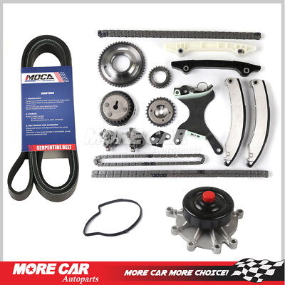 Timing Chain Kit JETC Gear Water Pump Serpentine Belt for 02-03 - Main Image