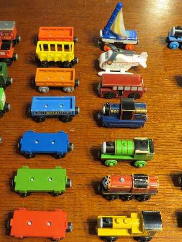 Thomas & Friends Wooden Railway Train Engine & Cargo Car Lot ~ Skiff, Spencer, + - Picture 8 of 15