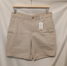 Marine Layer 7" Breeze Chino Short  Men 30 Beige Tan Casual Walking Beach