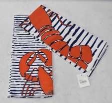 Boston International Lobster Tea Towels 2 Pack Set 18" x 28" Kitchenware Cotton