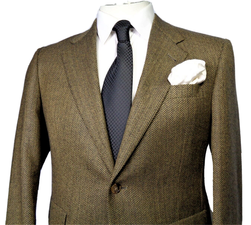 Blazer Hart Schaffner Marx Edición Limitada Para Hombres Crudo Grueso Mezcla Espiga 38S - Imagen 1 de 12