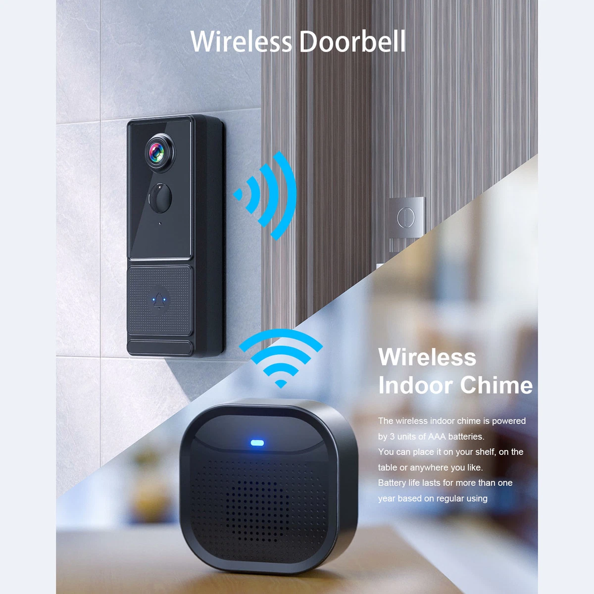 Wifi connected doorbell deals