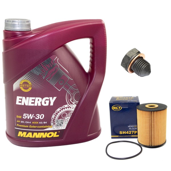 MotoröL ÖLfilter SH427P 5W30 4Liter + ÖLablassschraube FüR Audi Seat VW Golf III-image
