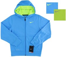 Nike Therma-Fit Boys Hooded Jacket, Full Zip, Long Sleeve, Fleece, Medium