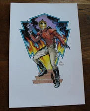 Dave Stevens "The Rocketeer" Art Print 1991
