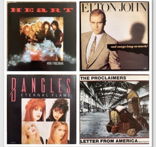 CHRISTMAS / GIFT BOXES OF 7” VINYL RECORDS 20 PER PACK 1980s PICTURE SLEEVES 80s - Picture 4 of 8
