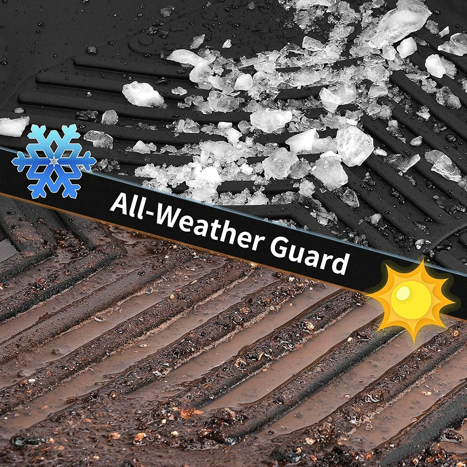 OEDRO Floor Mats for 2019-2024 Dodge Ram 1500 Crew Cab All Weather TPE Liners - Image 4 of 4