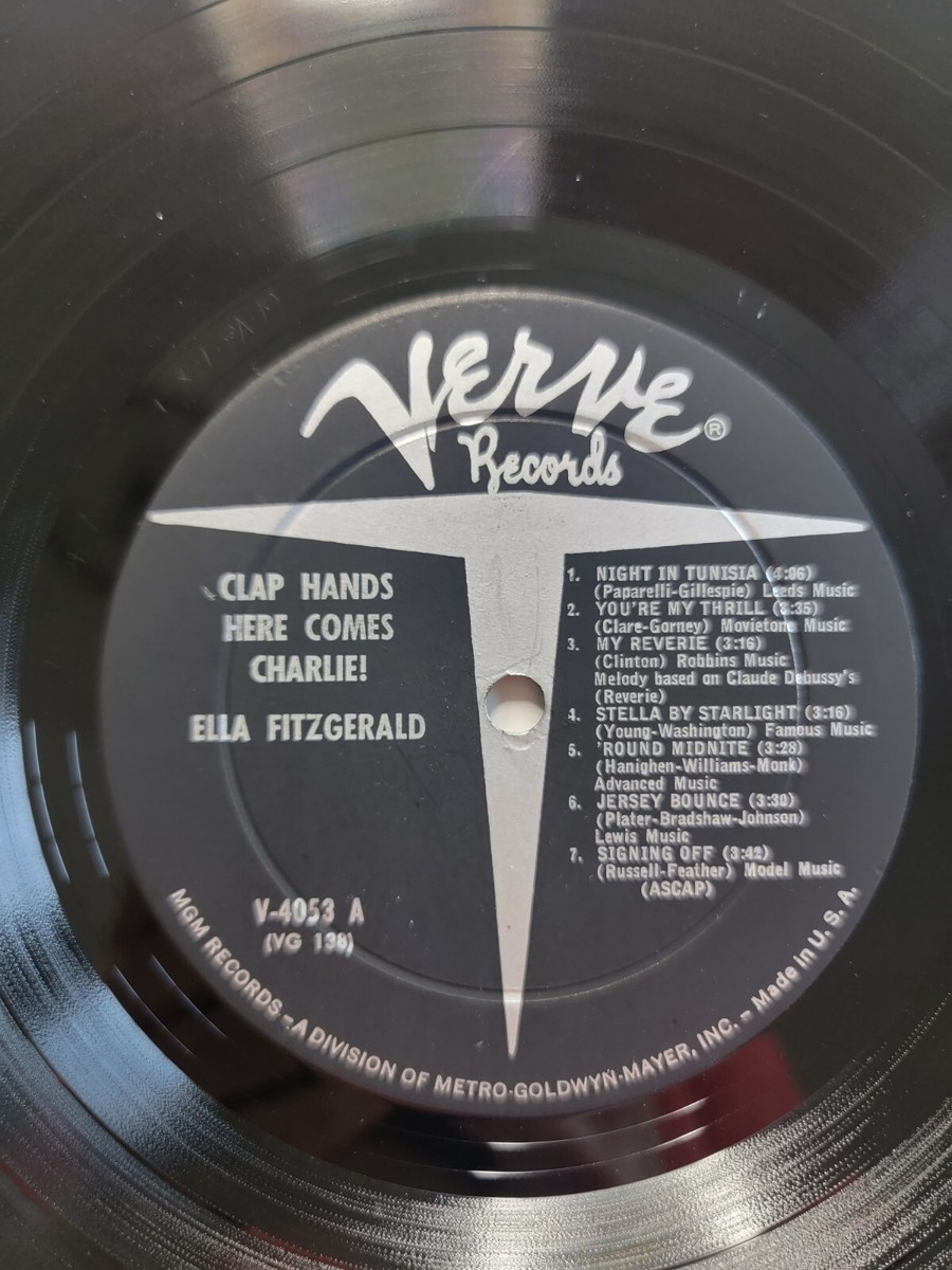 Ella Fitzgerald Clap Hands Here Comes Charlie! 1961 Verve V