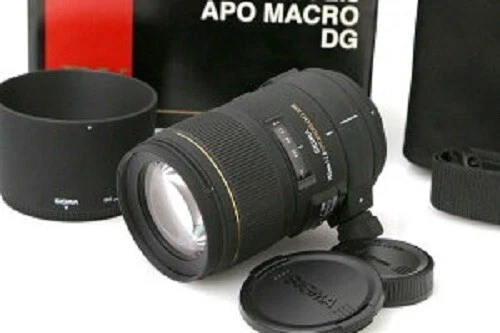 Sigma APO MACRO 150mm F2.8 EX DG HSM für Nikon mit Front Rear Caps, Haube, Softcase