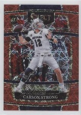 2022 Panini Select Draft Picks Concourse Red Lazer Prizm Carson Strong #11 0l0m